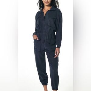 Young Fabulous & Broke blue denim Jumpsuit Small NWT